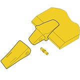Коронка (зуб) стойки рыхлителя 195-78-71320